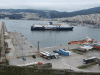 Large Ferry Maneuvering Kavala